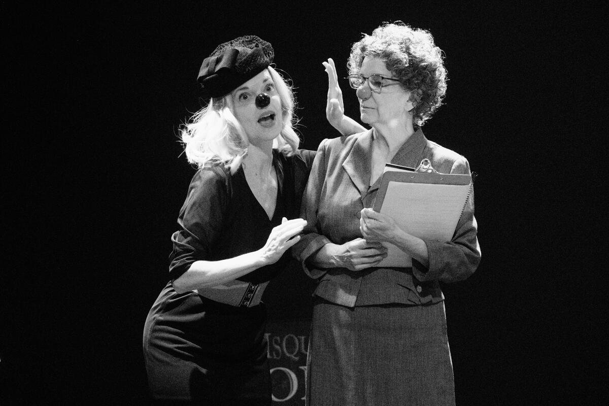 Ann Noble, left, and Robin McDonald in "Dead Man."