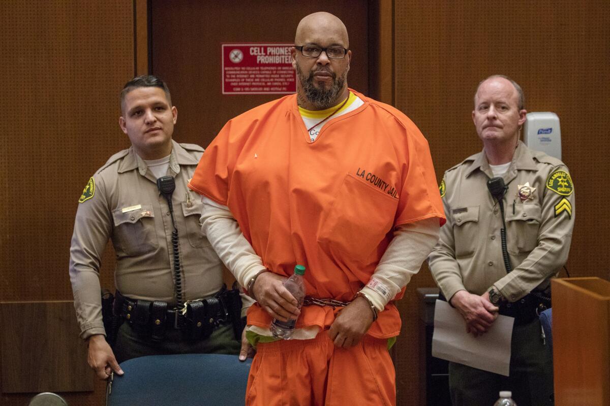 Rap mogul Marion "Suge" Knight appears in court in 2018 for an unrelated case.