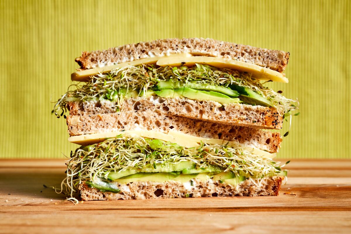 A vegetarian sandwich