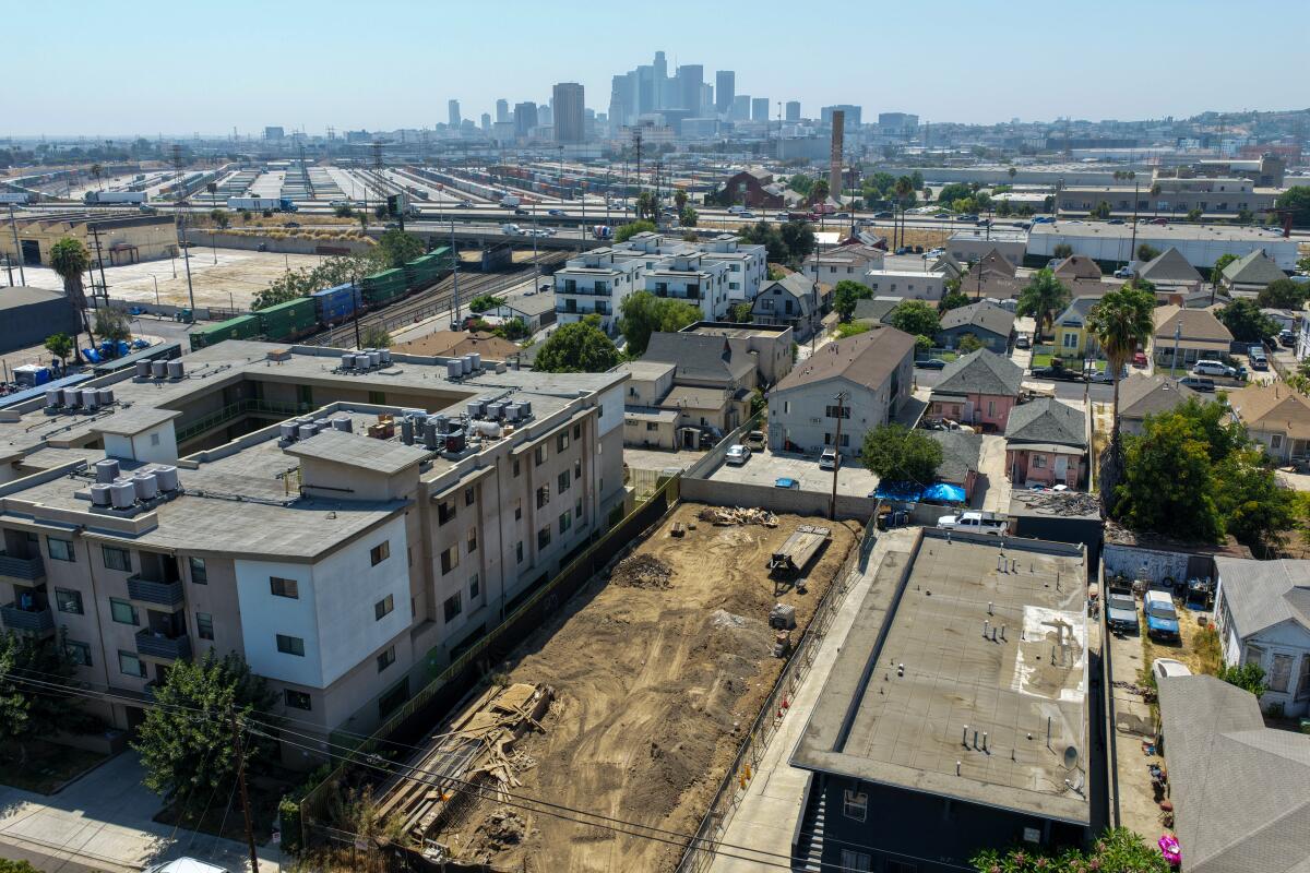 An empty lot in South L.A.