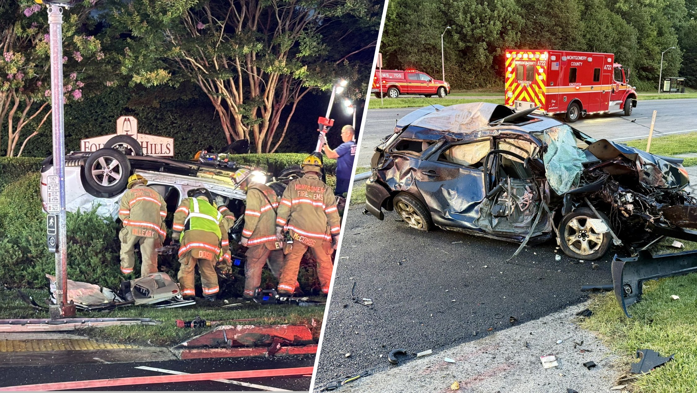 Man dead, children seriously hurt after crash traps people in Germantown