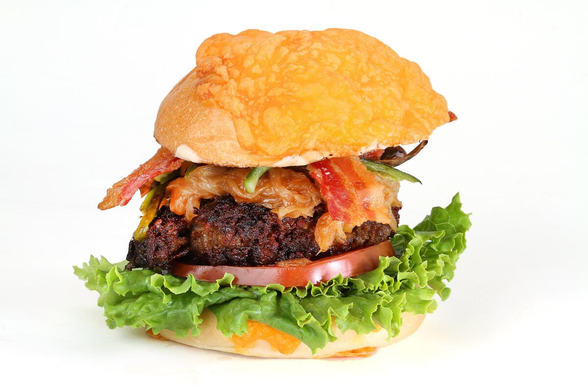 The H-Bomb burger with habanero Jack cheese.