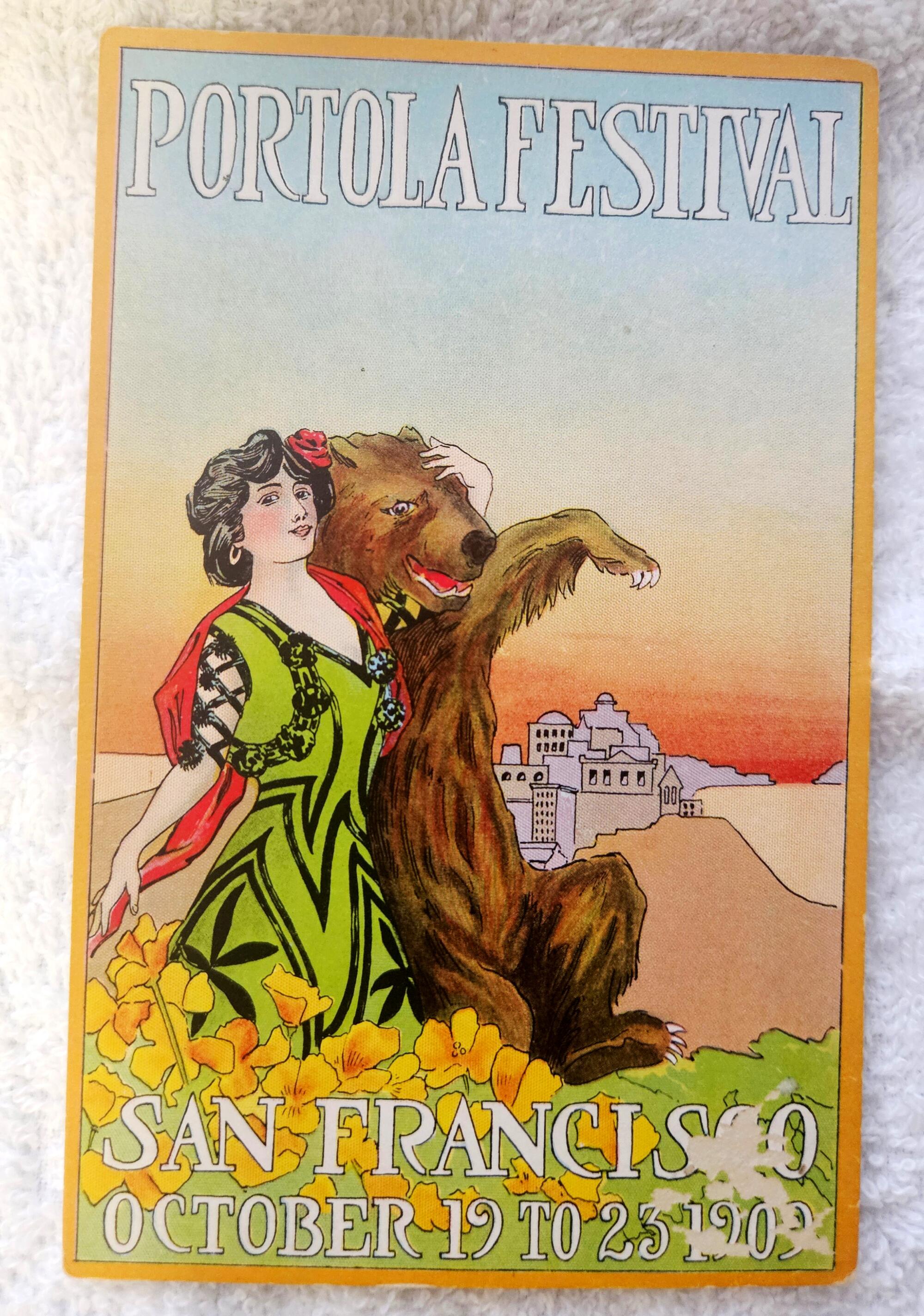 Vintage postcards depicting California extinct grizzly bear, from the private collection of Patt Morrison.