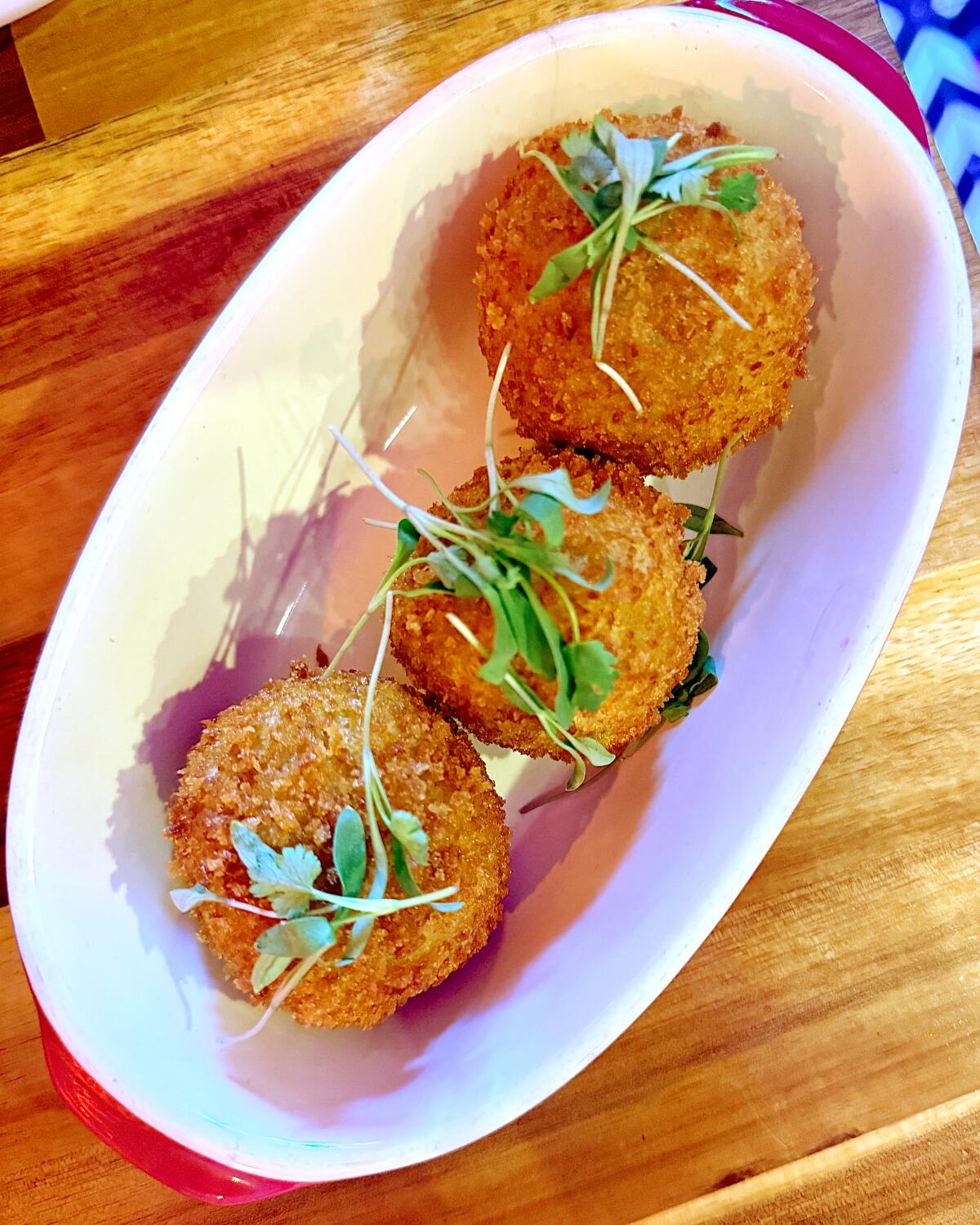 The rellenos de papa at Tainos L.A. in Woodland Hills