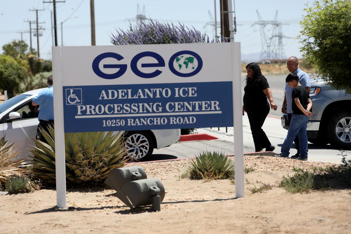 The Adelanto ICE Processing Center Los Angeles Field Office on Saturday, June 13, 2026 in Adelanto, California.