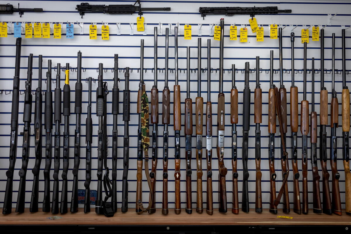 Firearms for sale at Goodland Guns in Goleta. 