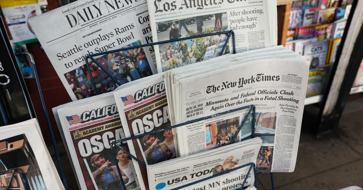 California provides tax breaks to Hollywood. Why not struggling news outlets?