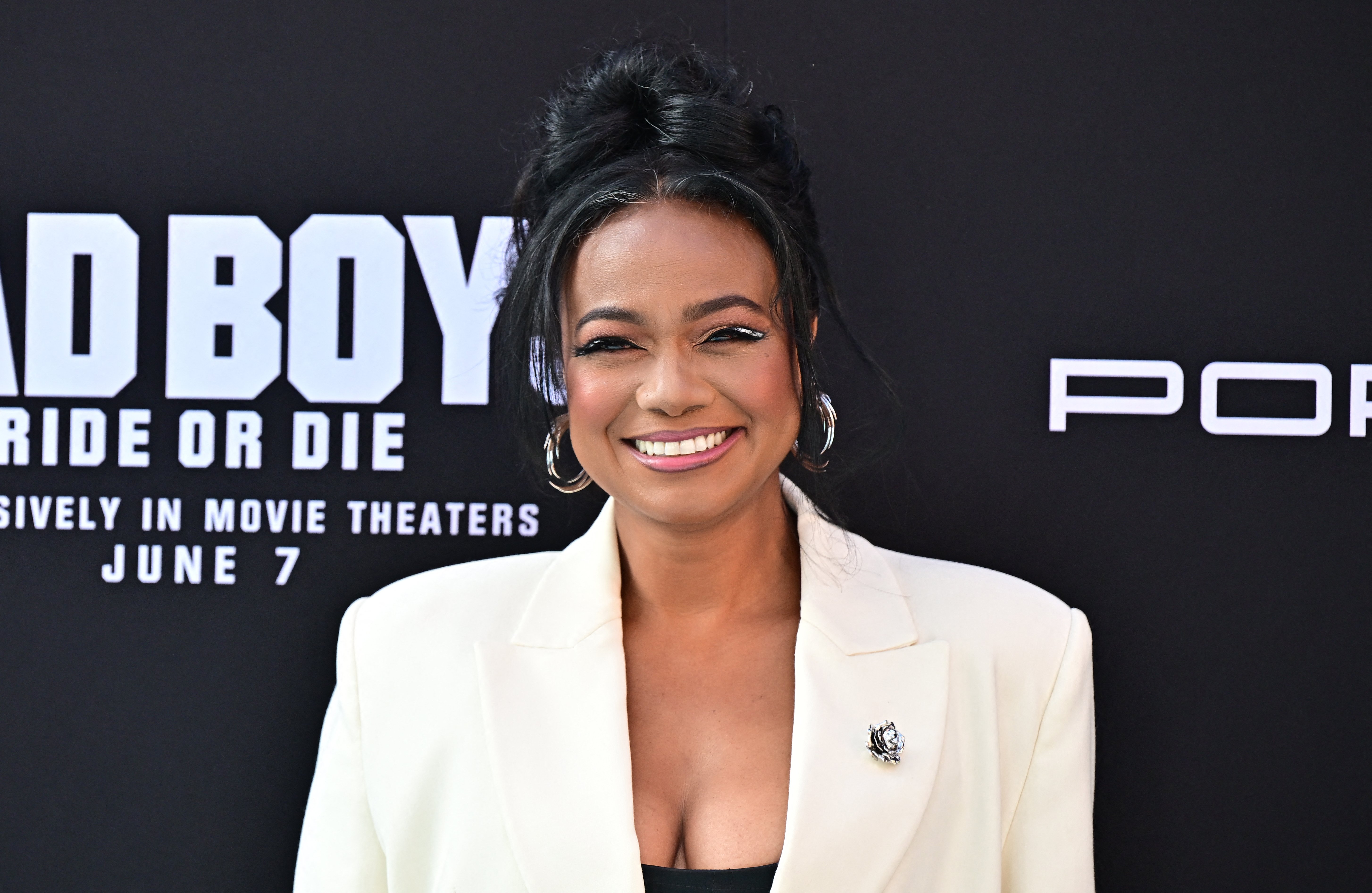 US actress/singer Tatyana Ali attends the Los Angeles premiere of "Bad Boys: Ride or Die" at the TCL Chinese Theatre in Hollywood, California on May 30, 2024. (Photo by Frederic J. Brown / AFP) (Photo by FREDERIC J. BROWN/AFP via Getty Images)