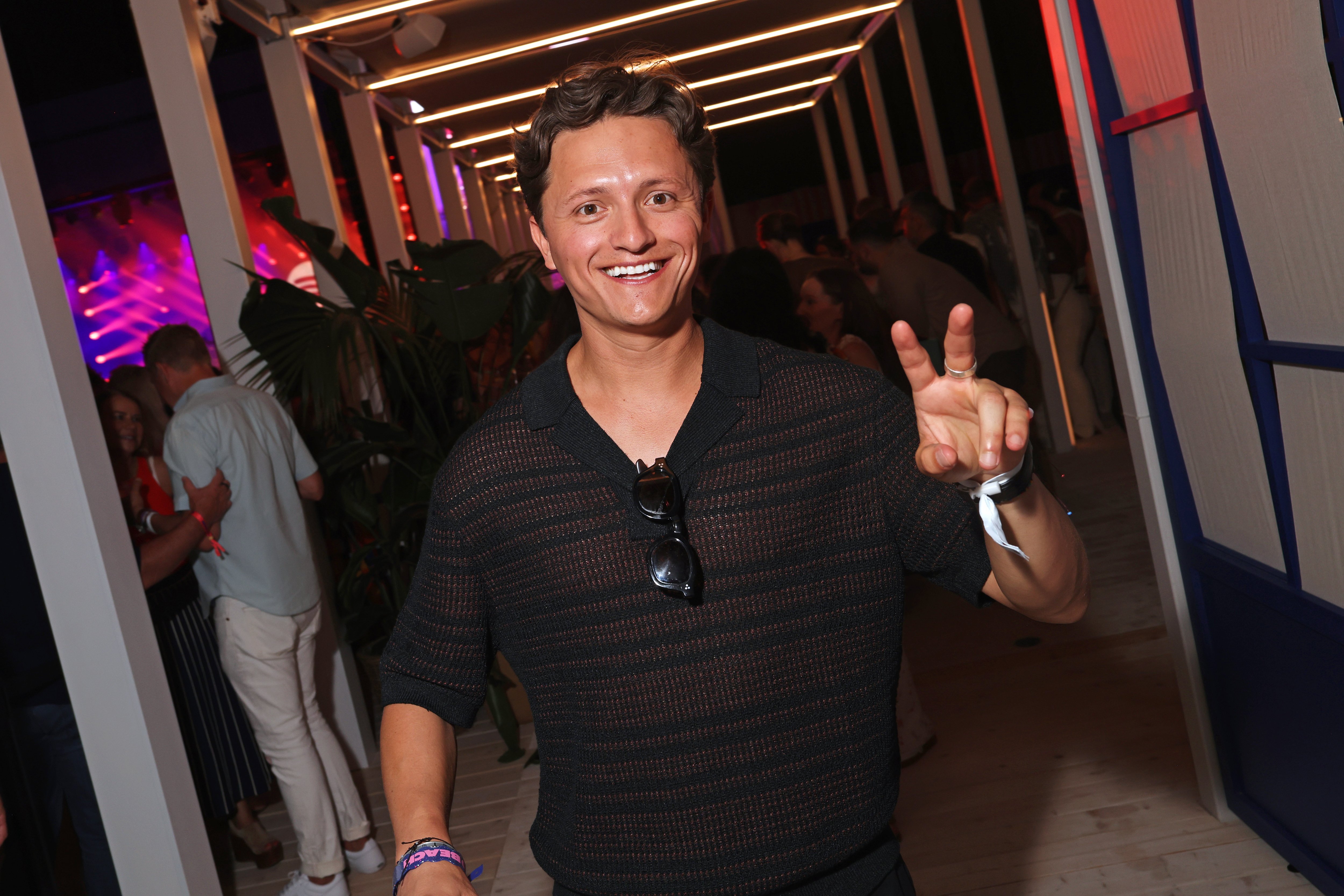 CANNES, FRANCE - JUNE 23: Connor Wood attends the Spotify Beach concert featuring Mike D, Central Cee And RAYE on June 23, 2026 in Cannes, France. (Photo by Dave Benett/Getty Images for Spotify)