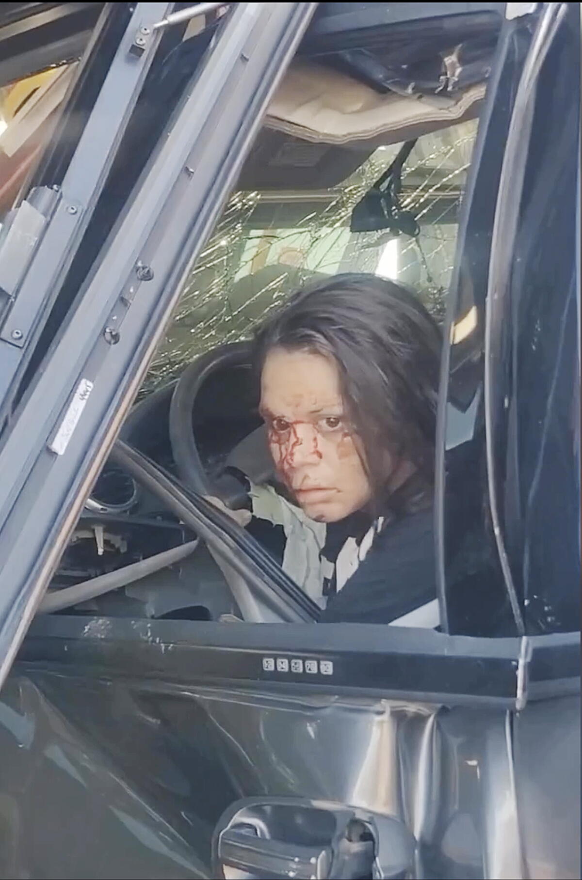 New cell phone footage of the driver in the deadly bus crash.