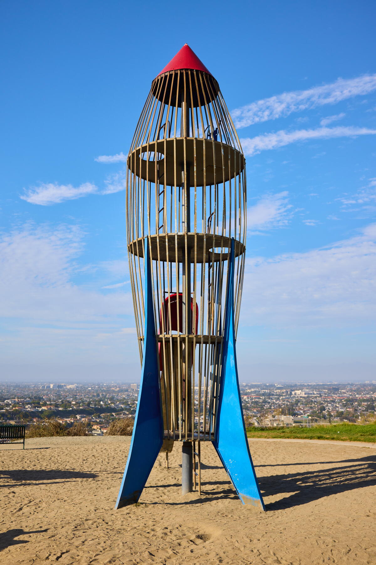 Rocket ladder at Rocketship Park in Torrance.