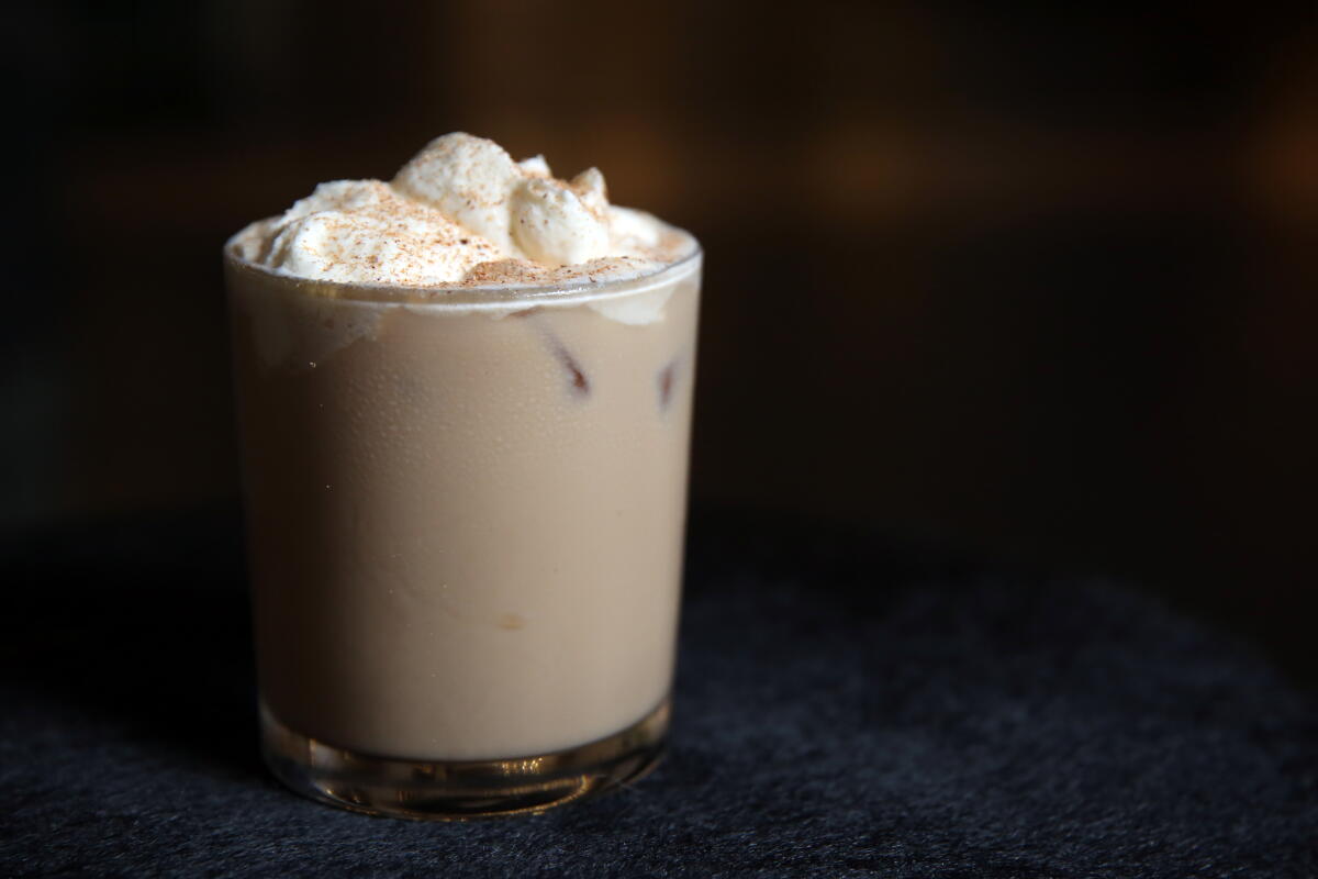 Pumpkin spice spiked coffee 