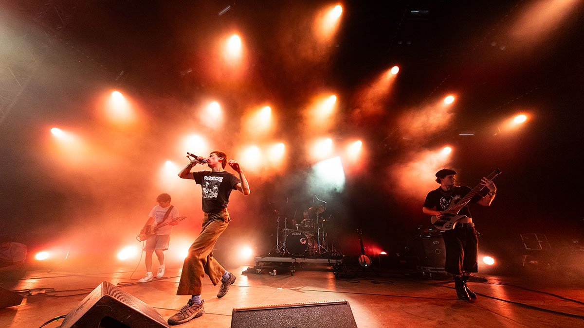 ROSKILDE, DENMARK - JULY 02: Truck Violence perform during Roskilde Festival 2026 at Roskilde Dyrskuepladsen on July 02, 2026 in Roskilde, Denmark. (Photo by Matt Jelonek/Getty Images)