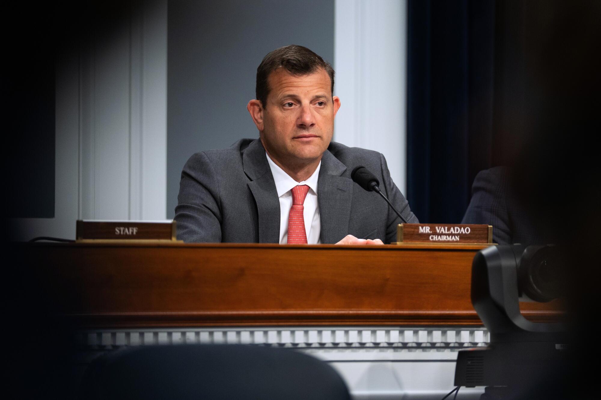 Rep. David Valadao (R-Hanford) presides over a congressional hearing in March.