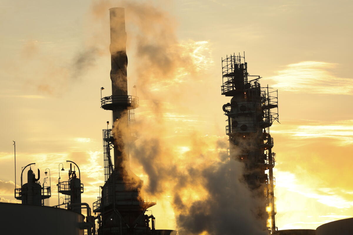 A refinery in Carson in 2024.